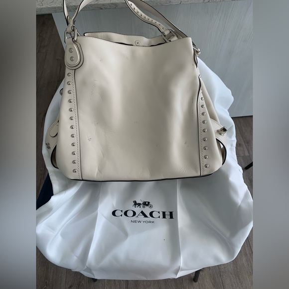 Brand New Coach white edie shoulder bag - Picture 4 of 6